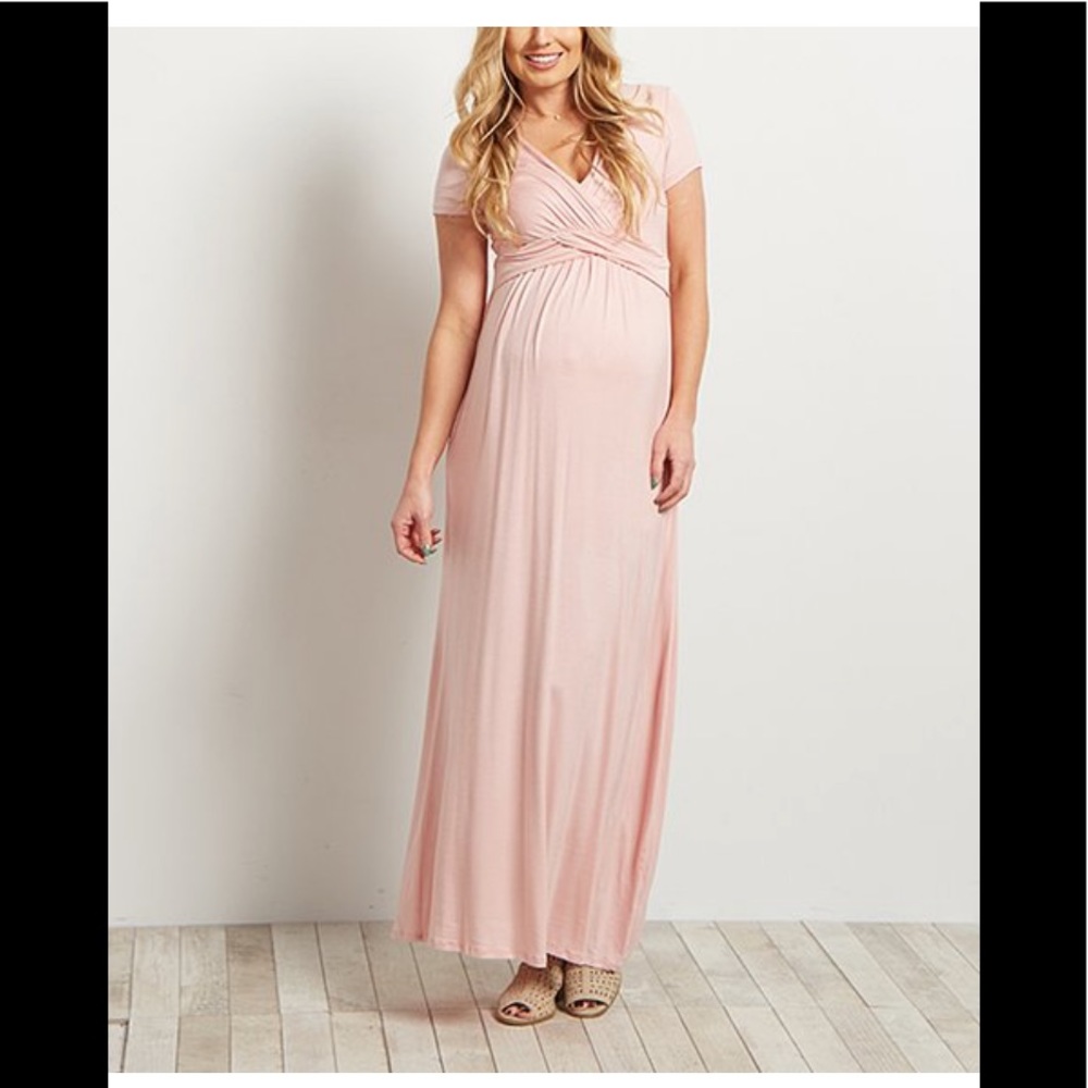 Pinkblush Maternity Pink Maxi Dress size M
